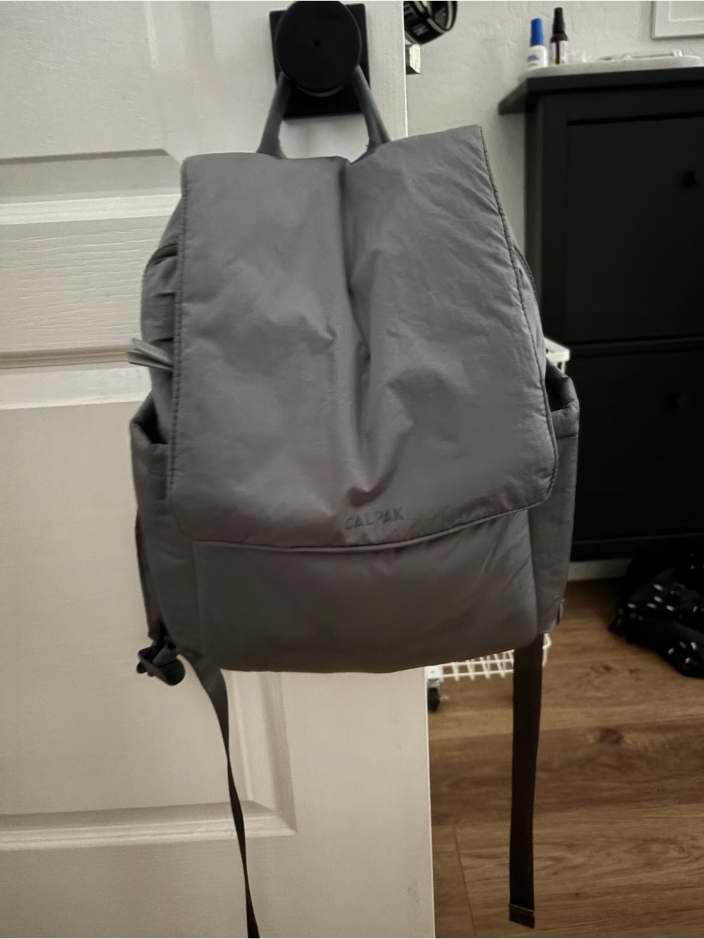 Calpak Gray Baby Bag Backpack